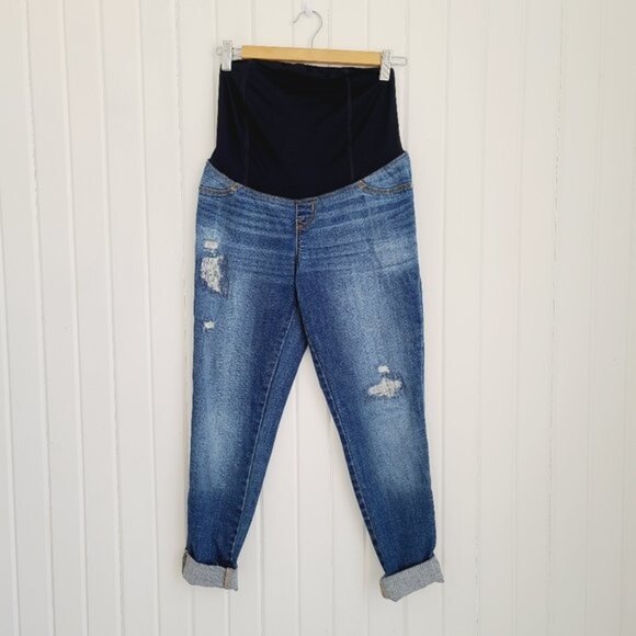 Isabel Maternity Size 2 Distressed Jeggings - Picture 1 of 8